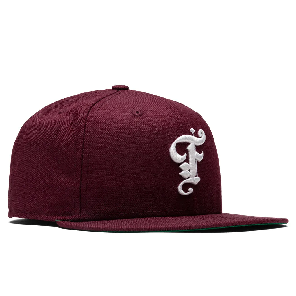 Feature x New Era Plaza Chapter Fitted Cap - Maroon