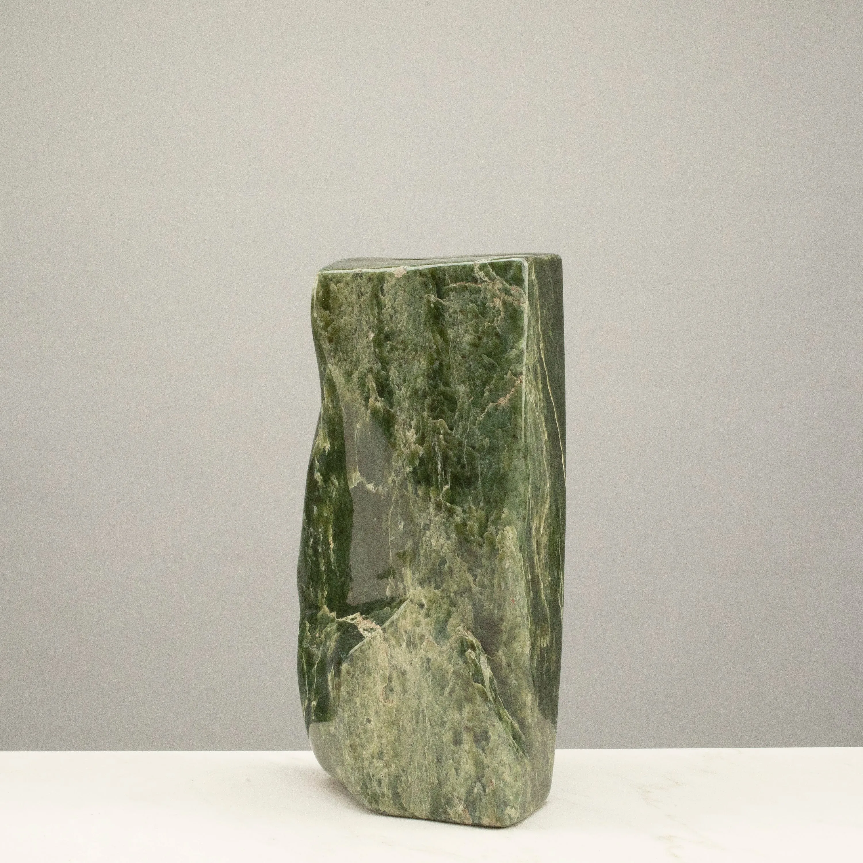 Freeform Nephrite Jade Tower from Afghanistan - 10.5 / 13 lbs