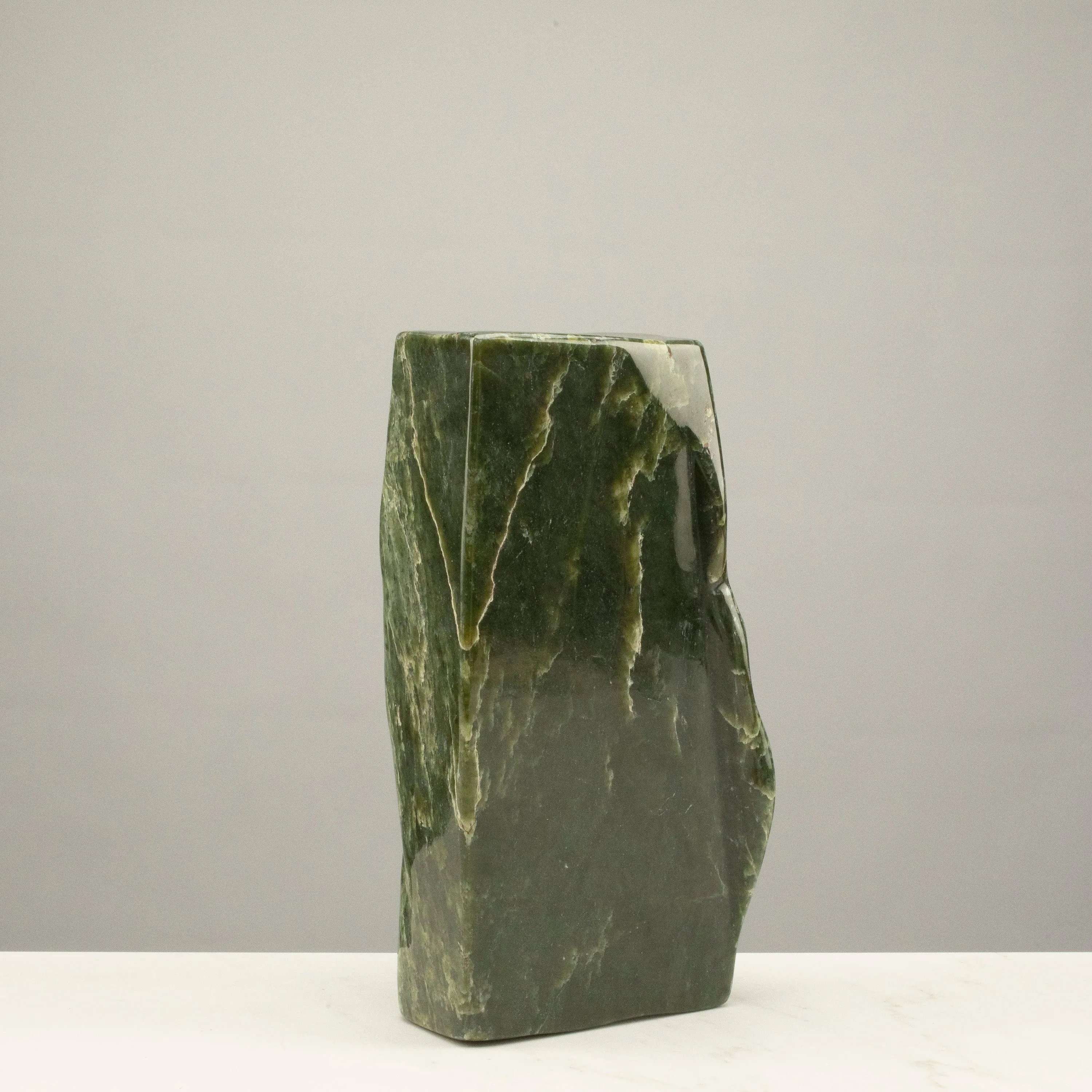 Freeform Nephrite Jade Tower from Afghanistan - 10.5 / 13 lbs