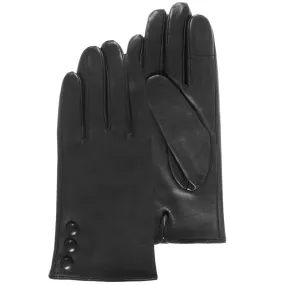 Gants Femme cuir 3 boutons Noir