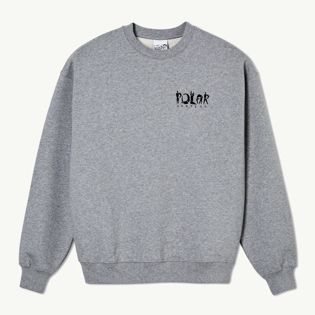 GROUP LOGO CREWNECK HEATHER GREY