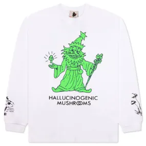 Hallucinogenic Wiz L/S Tee - White