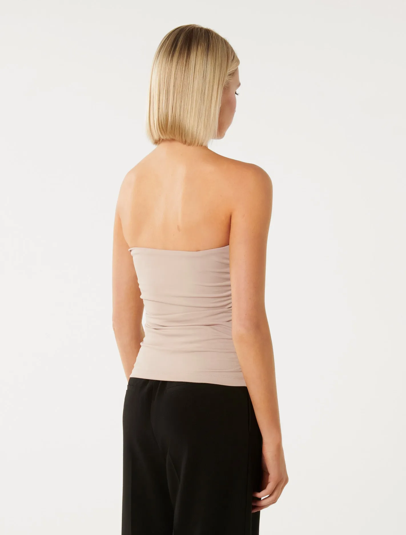 Ines Ruched Side Bandeau Top