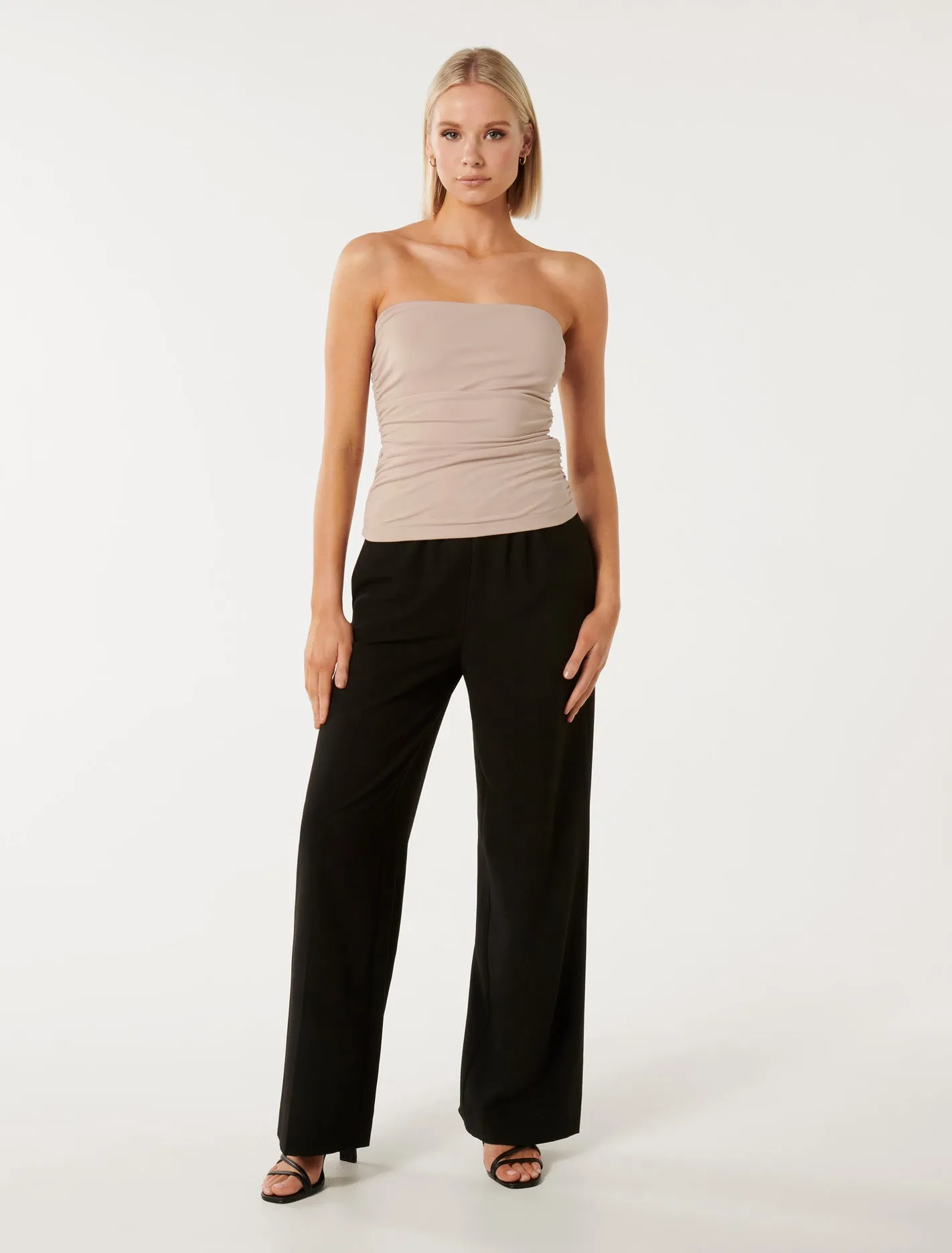 Ines Ruched Side Bandeau Top