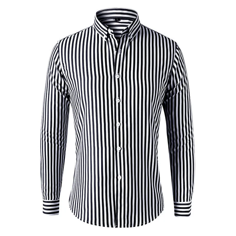 INSTOCK-spring and autumn men's long-sleeved shirts are trendy,