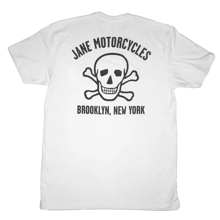 Jane Motorcycles - Bowery Street Short Sleeve T-Shirt in White