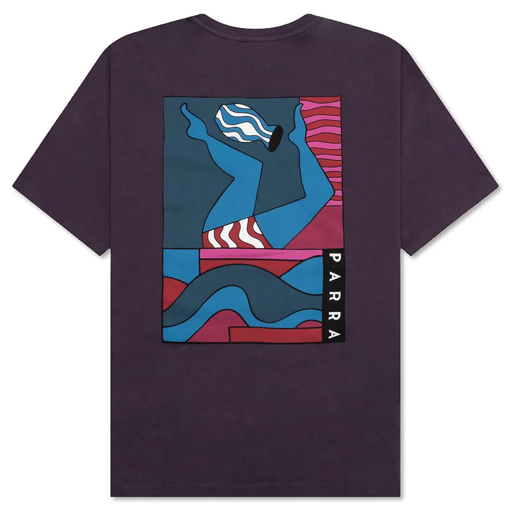 Kick the Vase T-Shirt - Aubergine