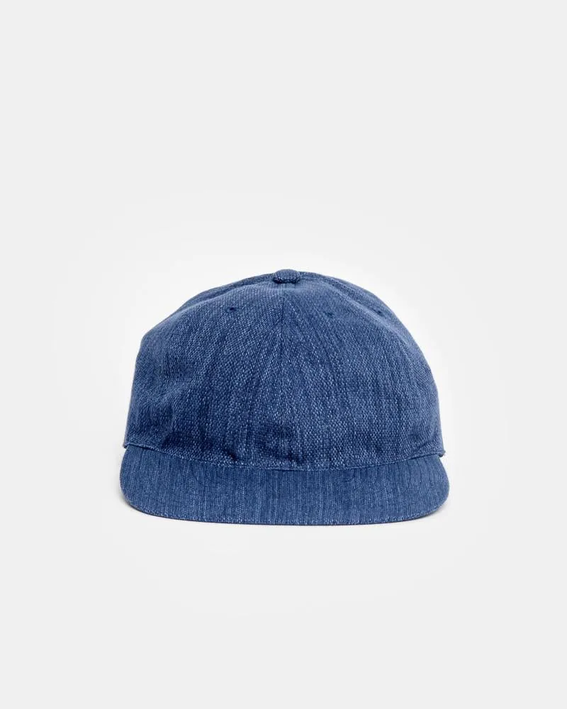 Leather Strap Cap in Blue