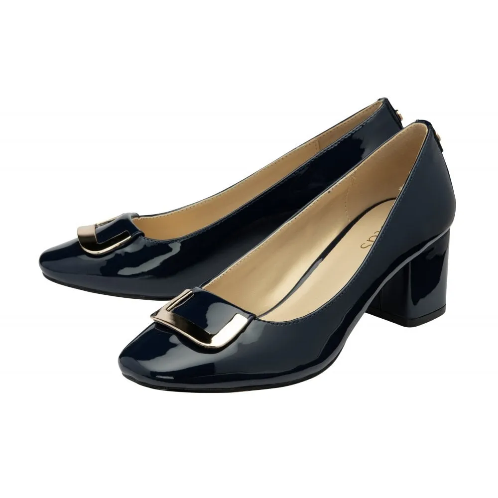 Lotus Aubrey Navy Patent Shoe