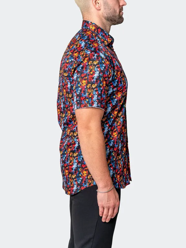 Maceoo Stretch Short-Sleeve Shirt | Galileo Qwantwo Multi