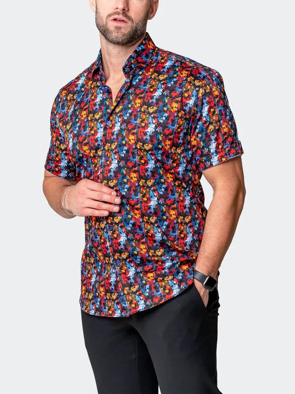 Maceoo Stretch Short-Sleeve Shirt | Galileo Qwantwo Multi