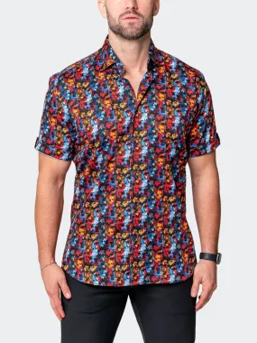 Maceoo Stretch Short-Sleeve Shirt | Galileo Qwantwo Multi