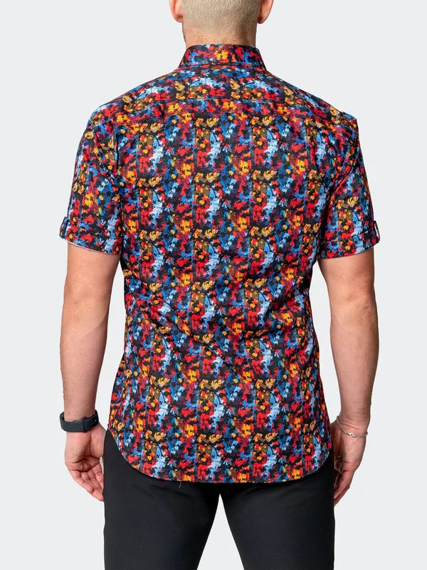 Maceoo Stretch Short-Sleeve Shirt | Galileo Qwantwo Multi