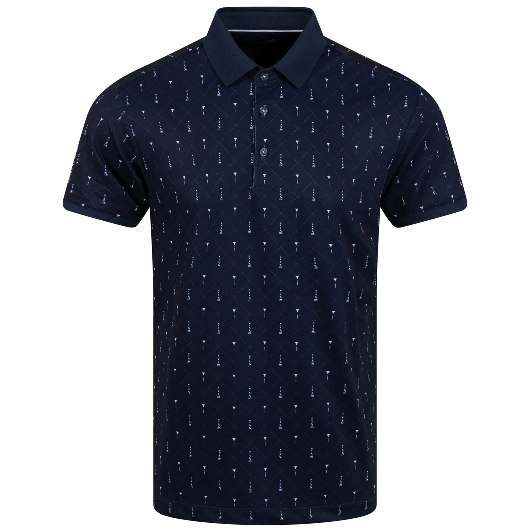 Manolo Ventil8  Stretch Regular Fit Polo Navy/White - AW23