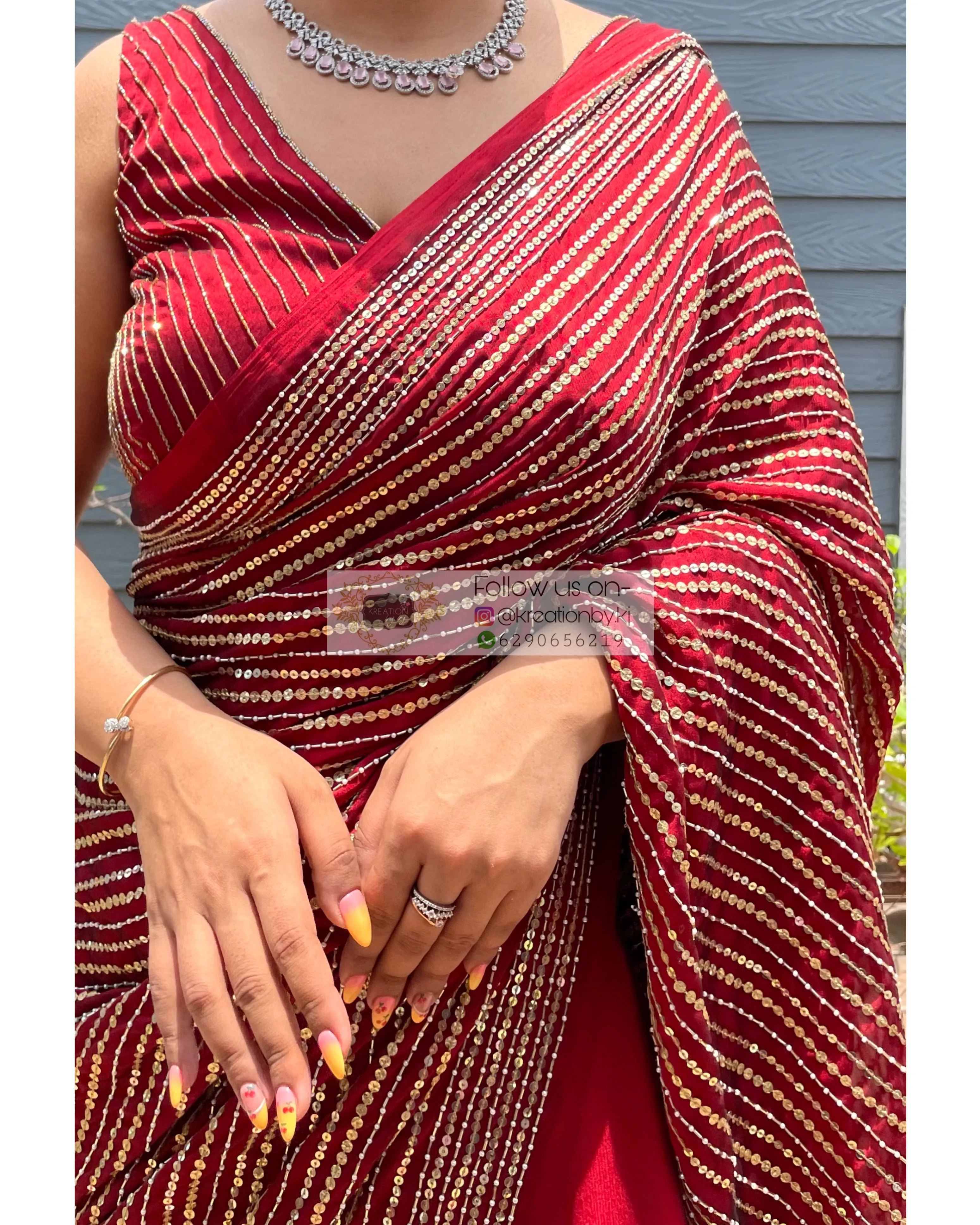 Maroon Chand Sifarish Saree