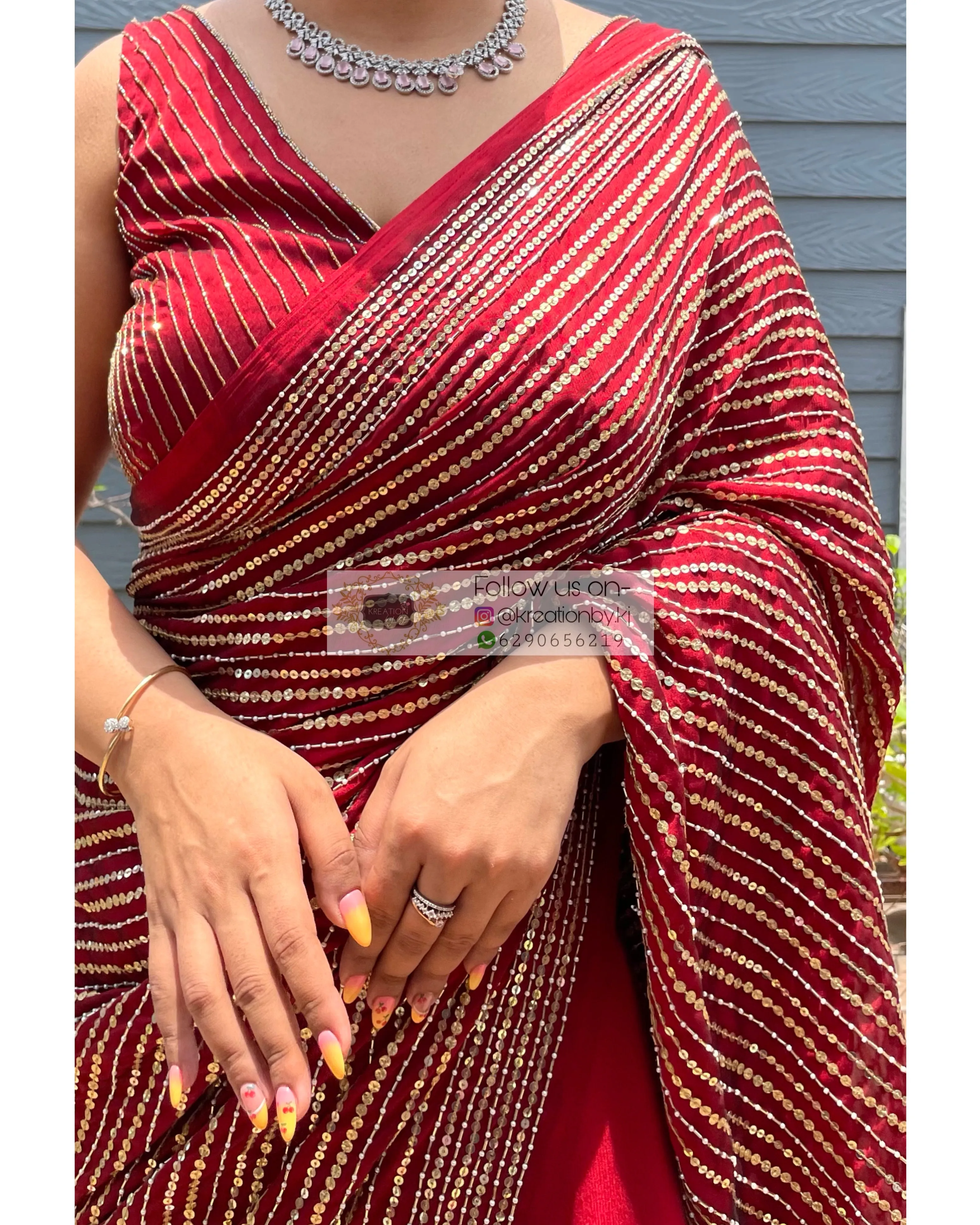 Maroon Chand Sifarish Saree