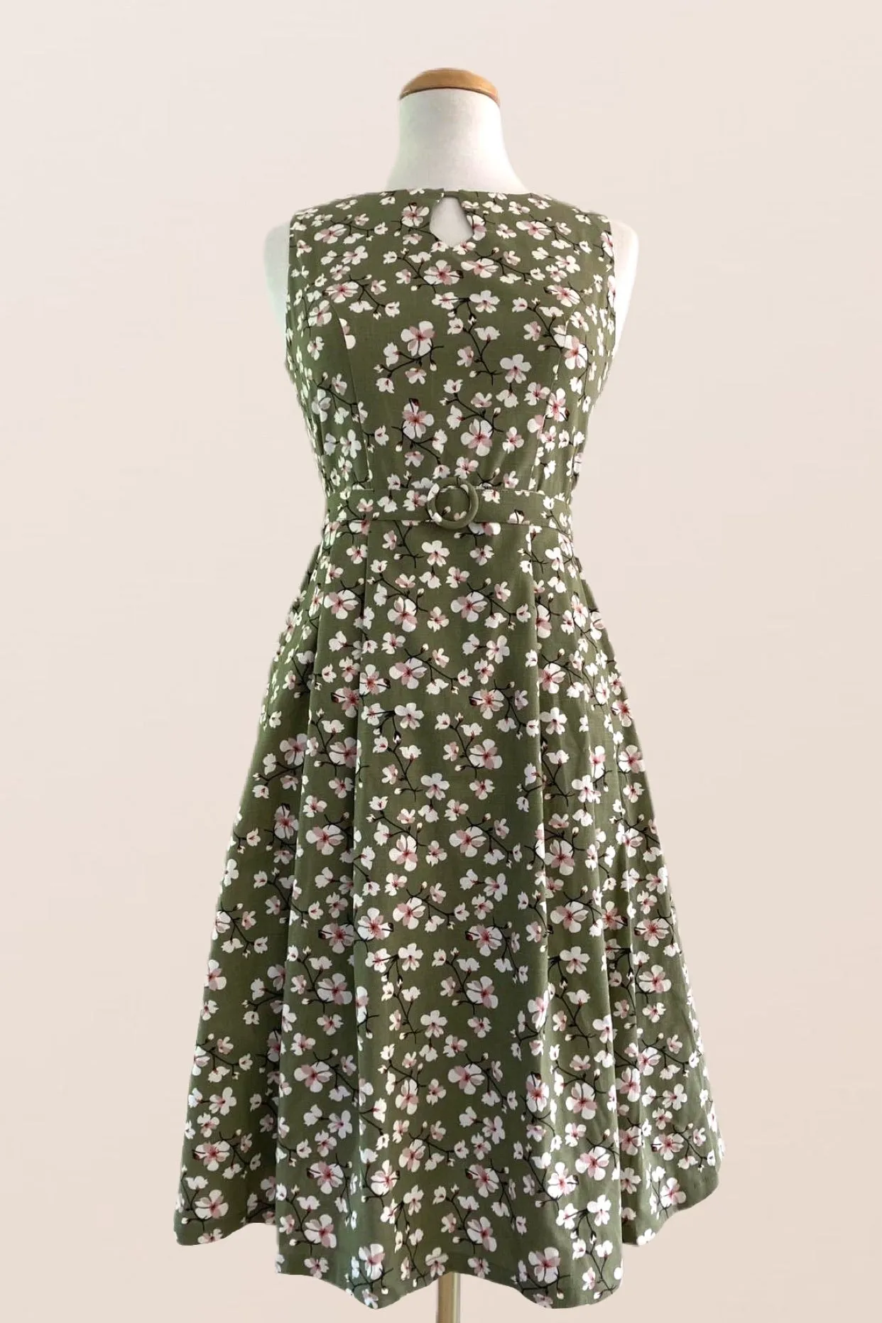 Meadow Green Floral Dress