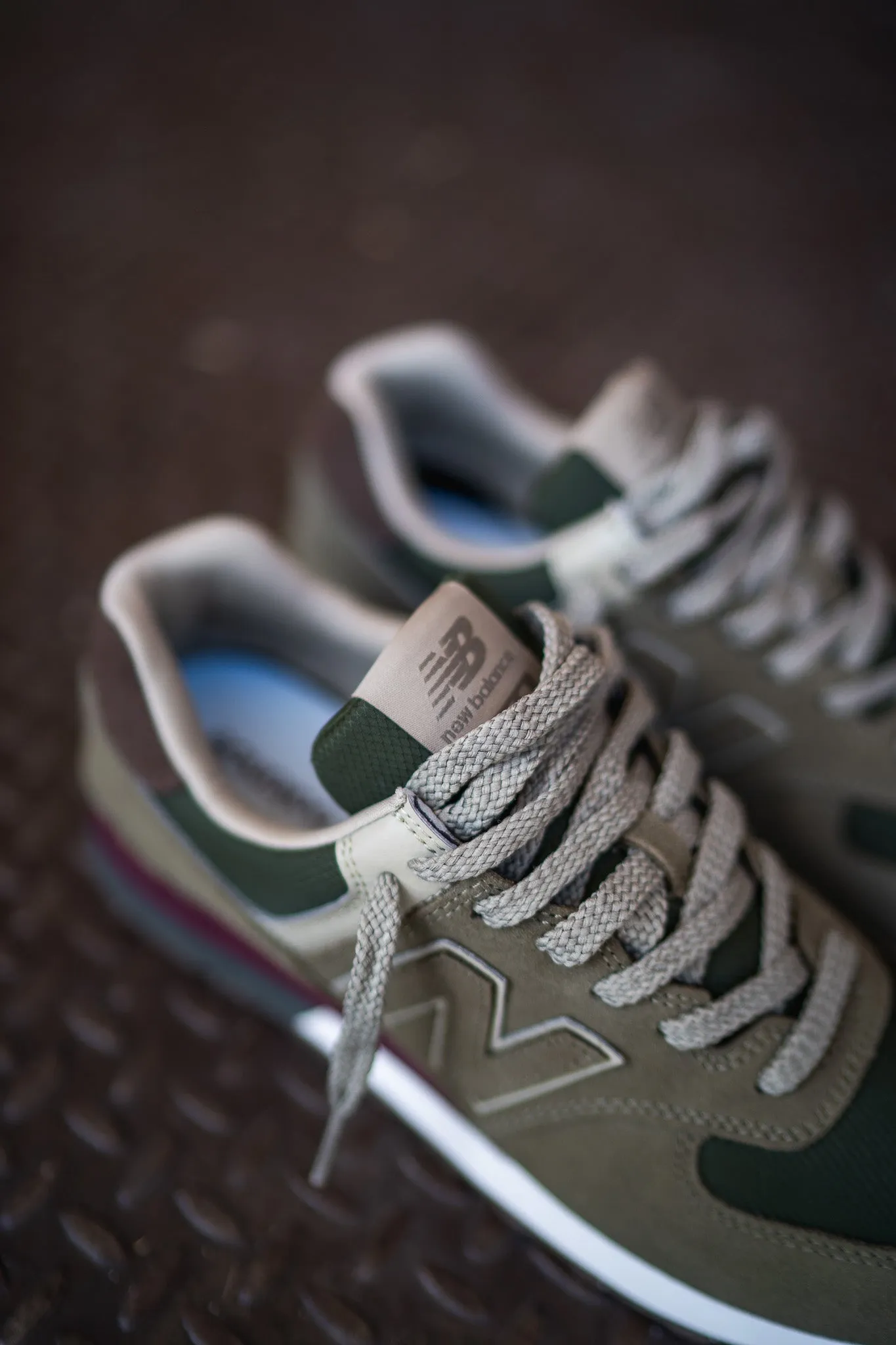 Mens New Balance 574 (Olive/Maroon) - U574UBB