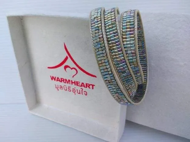 Milano Rainbow Beads Wrap Bracelet