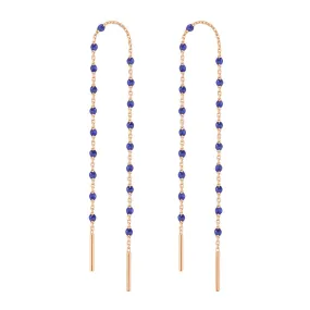 Mini Gigi Lapis earrings, Rose Gold