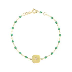 Miss Gigi Mint diamond bracelet, Yellow Gold, 6.7"