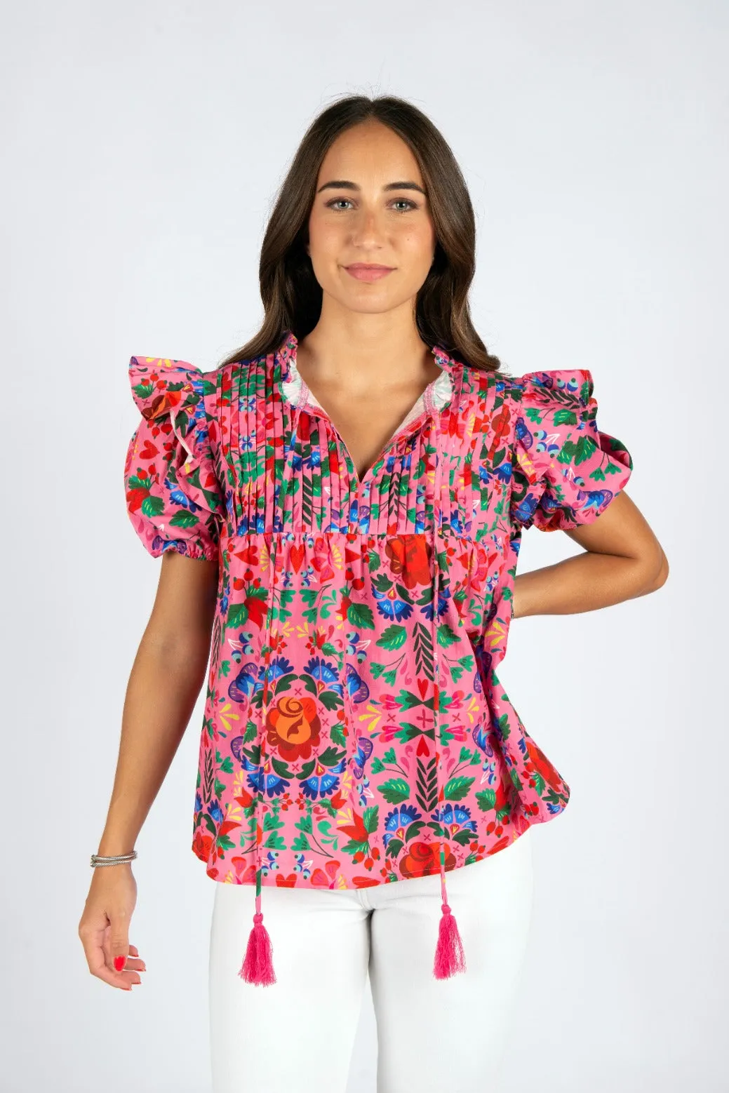 Nora Top | Summer Solstice Poplin | FINAL SALE