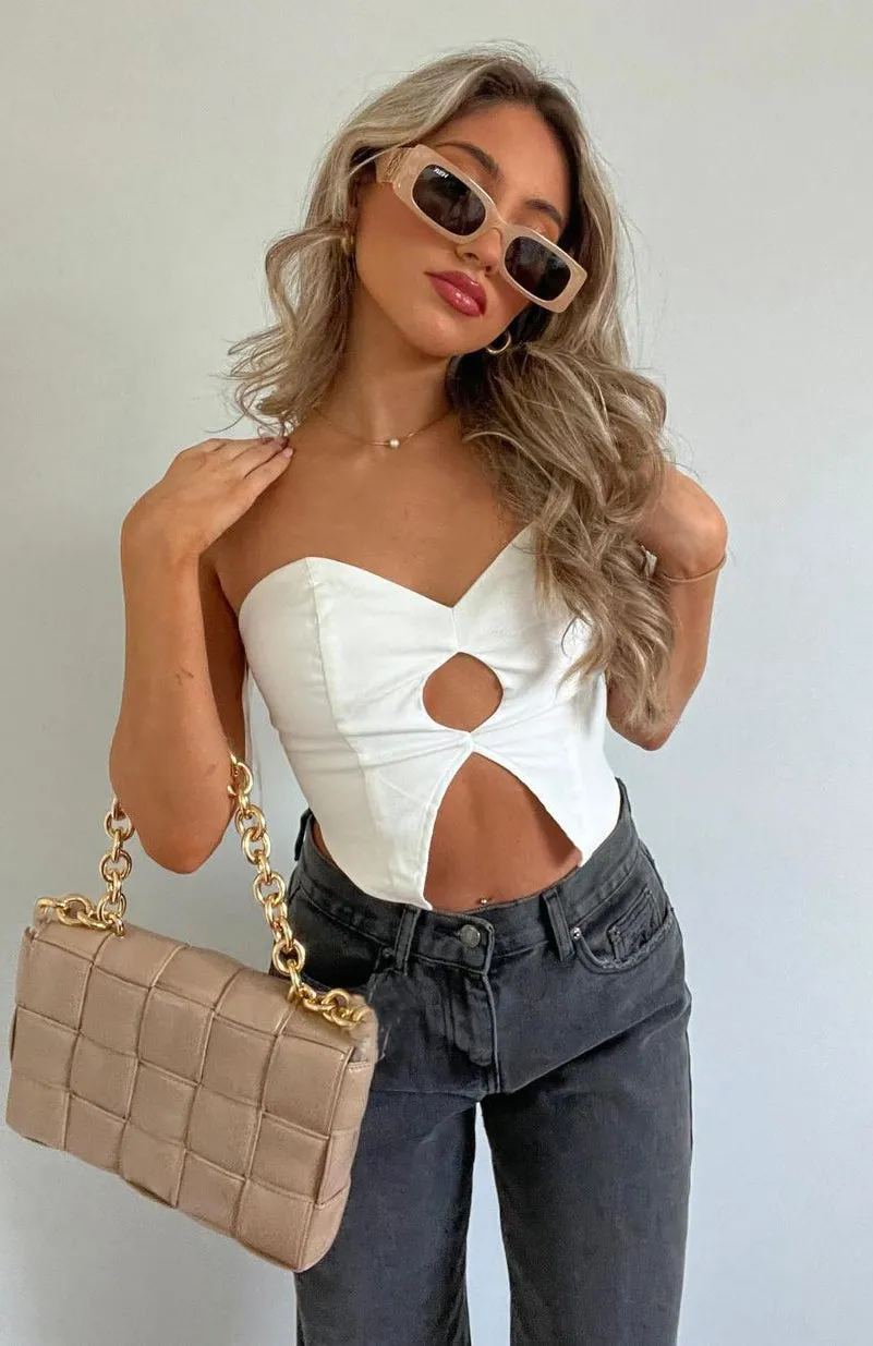 On The Weekend Crop White