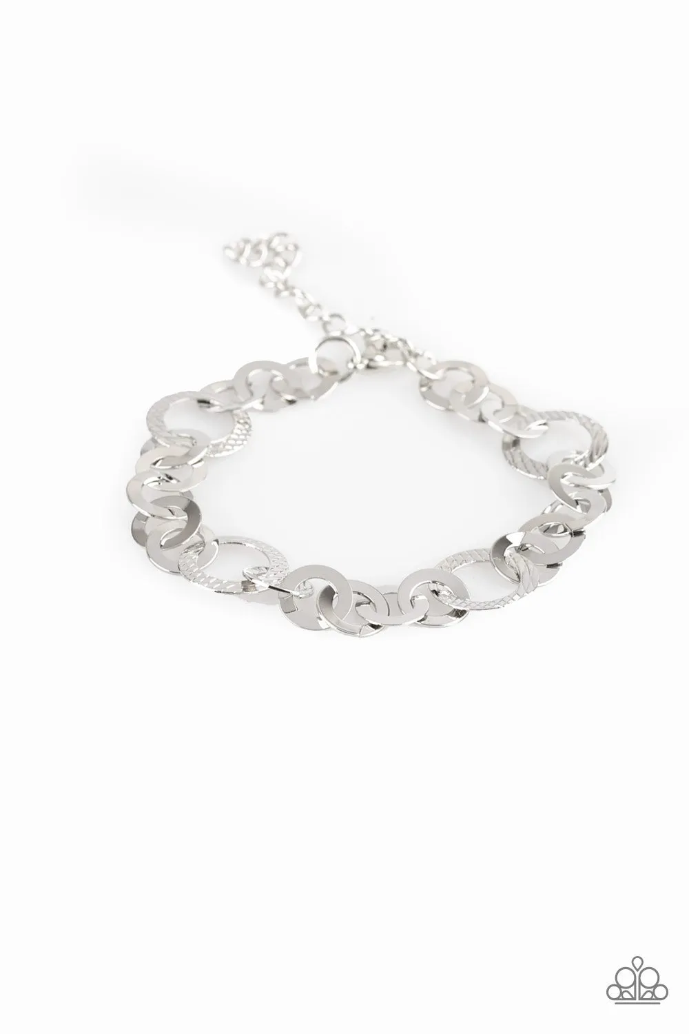 Paparazzi Modern Movement Silver Bracelet