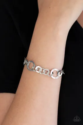 Paparazzi Modern Movement Silver Bracelet