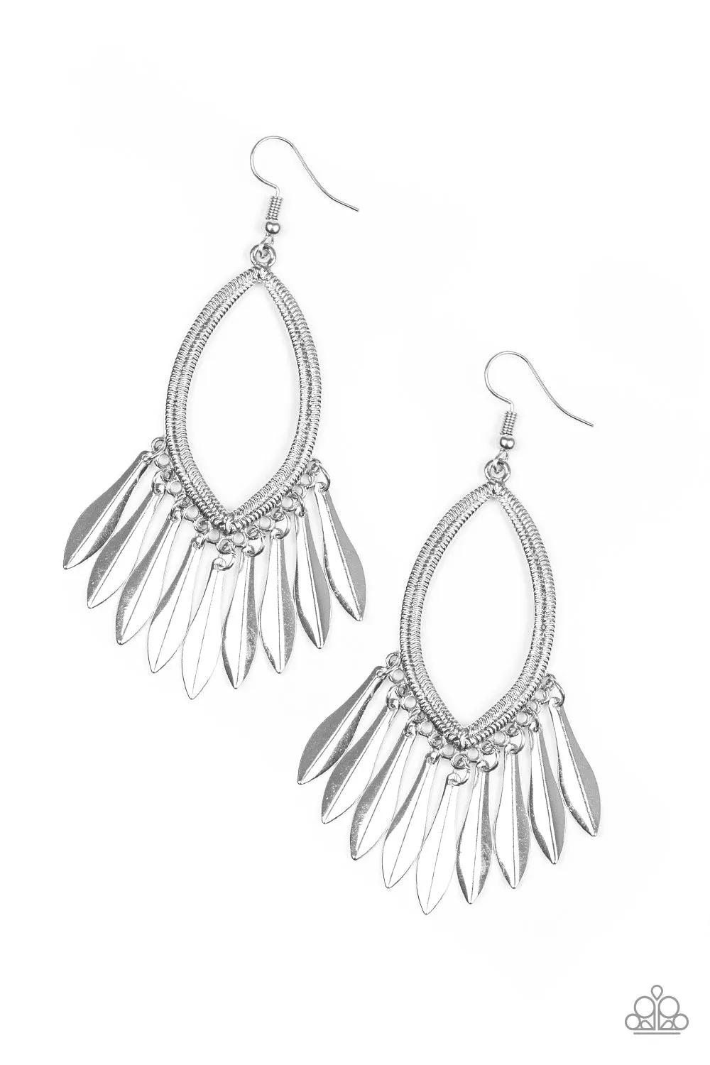 Paparazzi My FLAIR Lady Silver Earrings