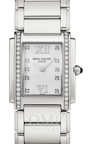 Patek Philippe Twenty~4 Ladies Stainless Steel White Dial 4910/10A-011