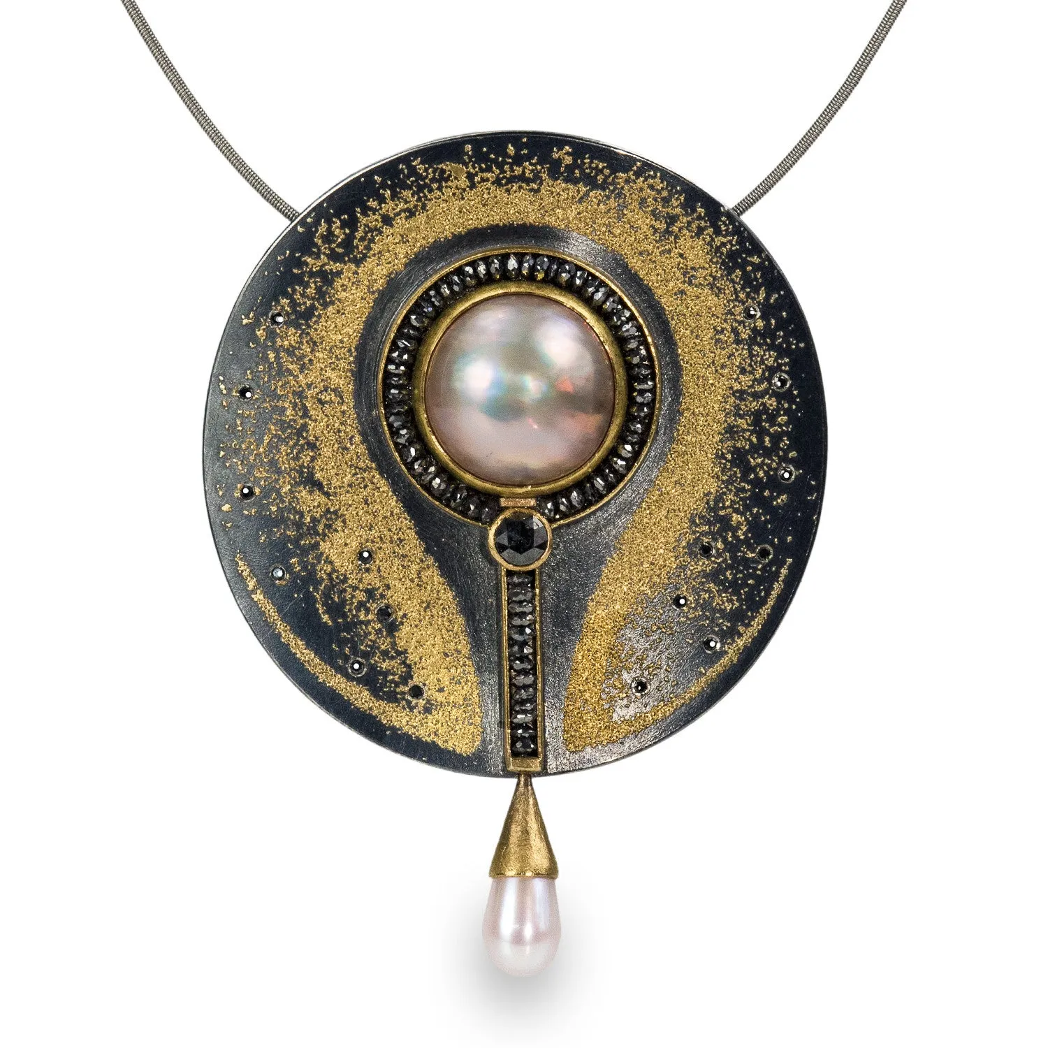 Pearl & Diamond Pendant/Brooch