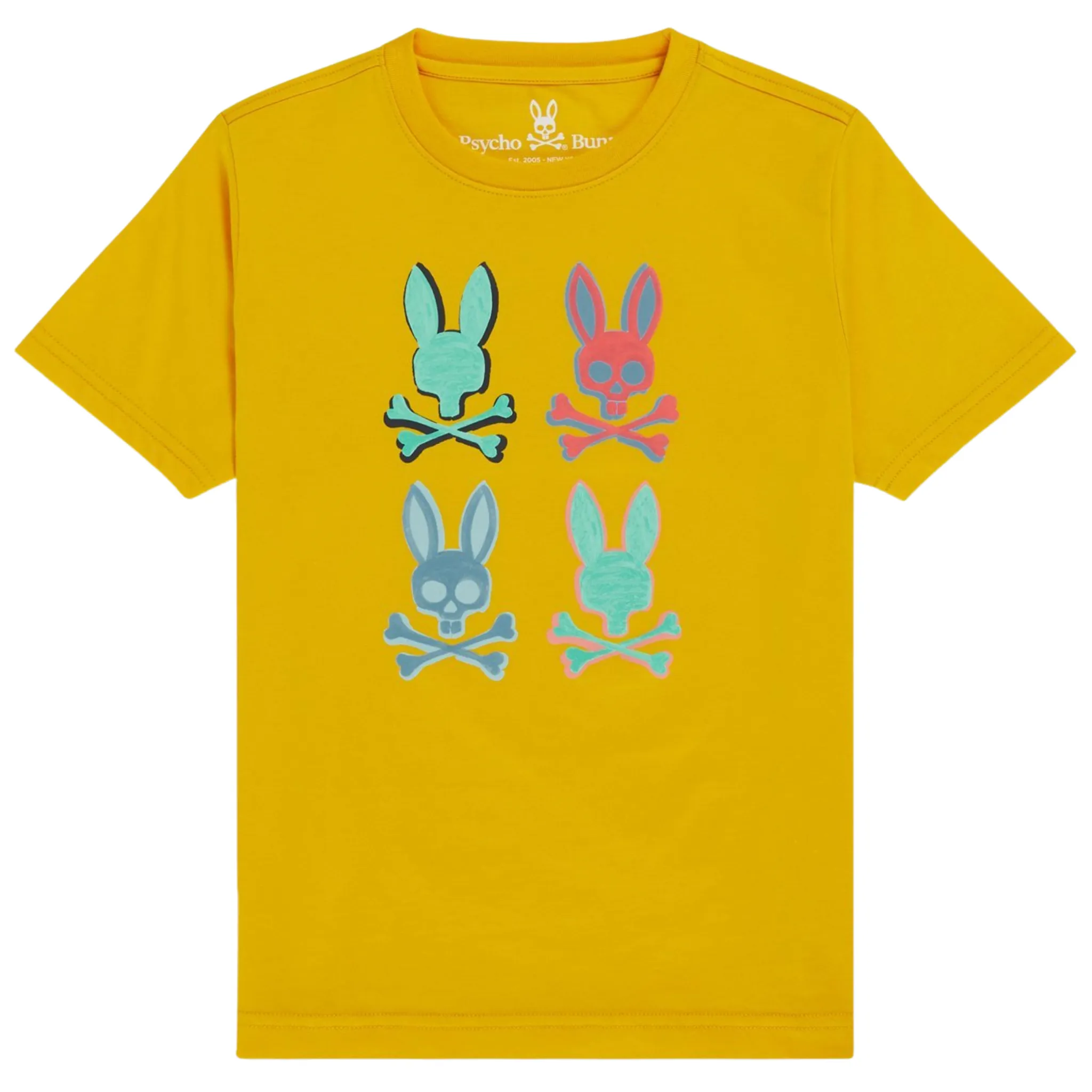 Psycho Bunny Bennett Multi Bunny Tee (Amber Frost)