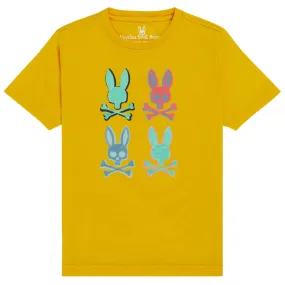 Psycho Bunny Bennett Multi Bunny Tee (Amber Frost)