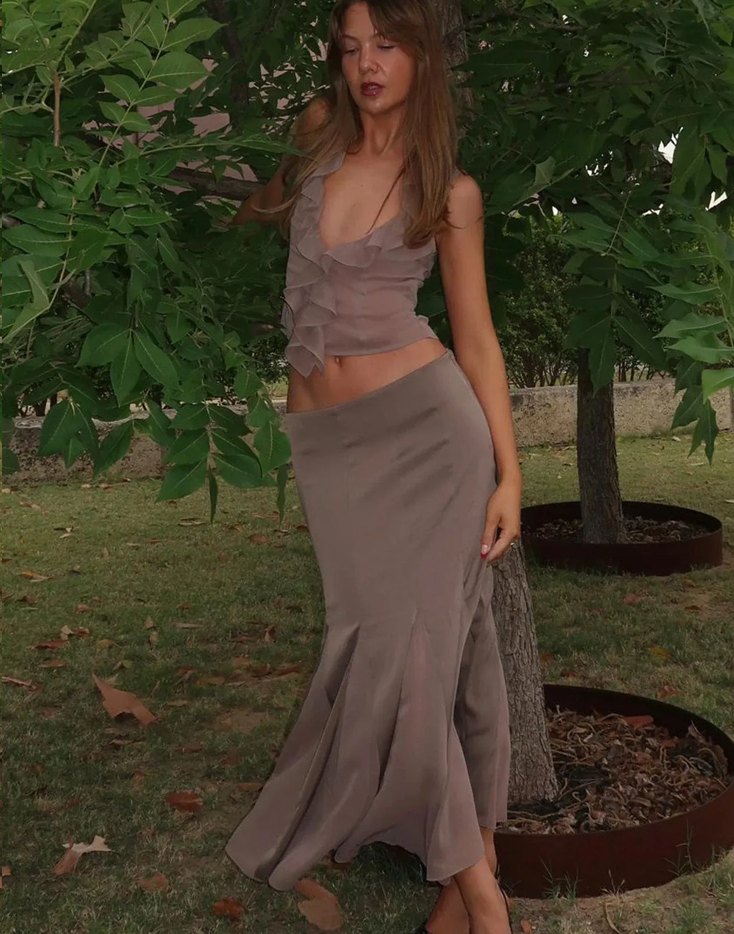 Rose Maxi Skirt (Ash) - By Lioness