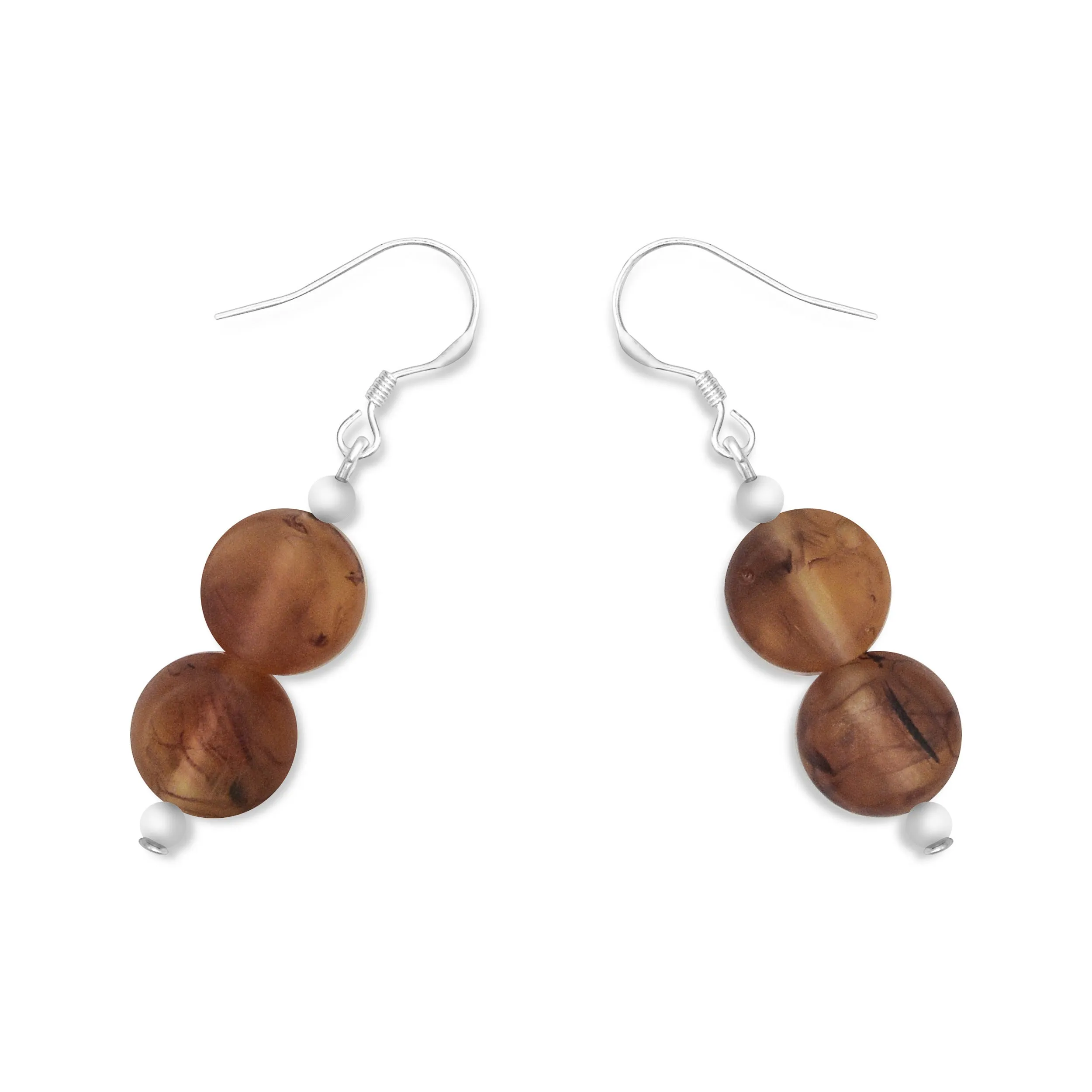 Silk Road Double Resin Earrings