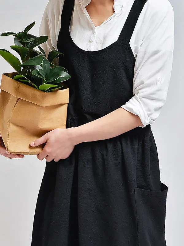 Solid Color Kitchen Florist Apron