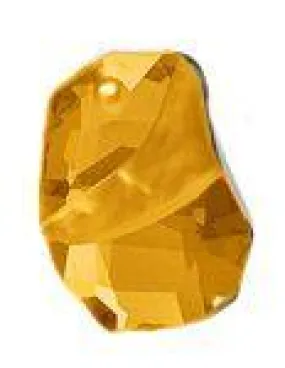 Swarovski 27mm Divine Rock Pendant - Topaz  (1pc)