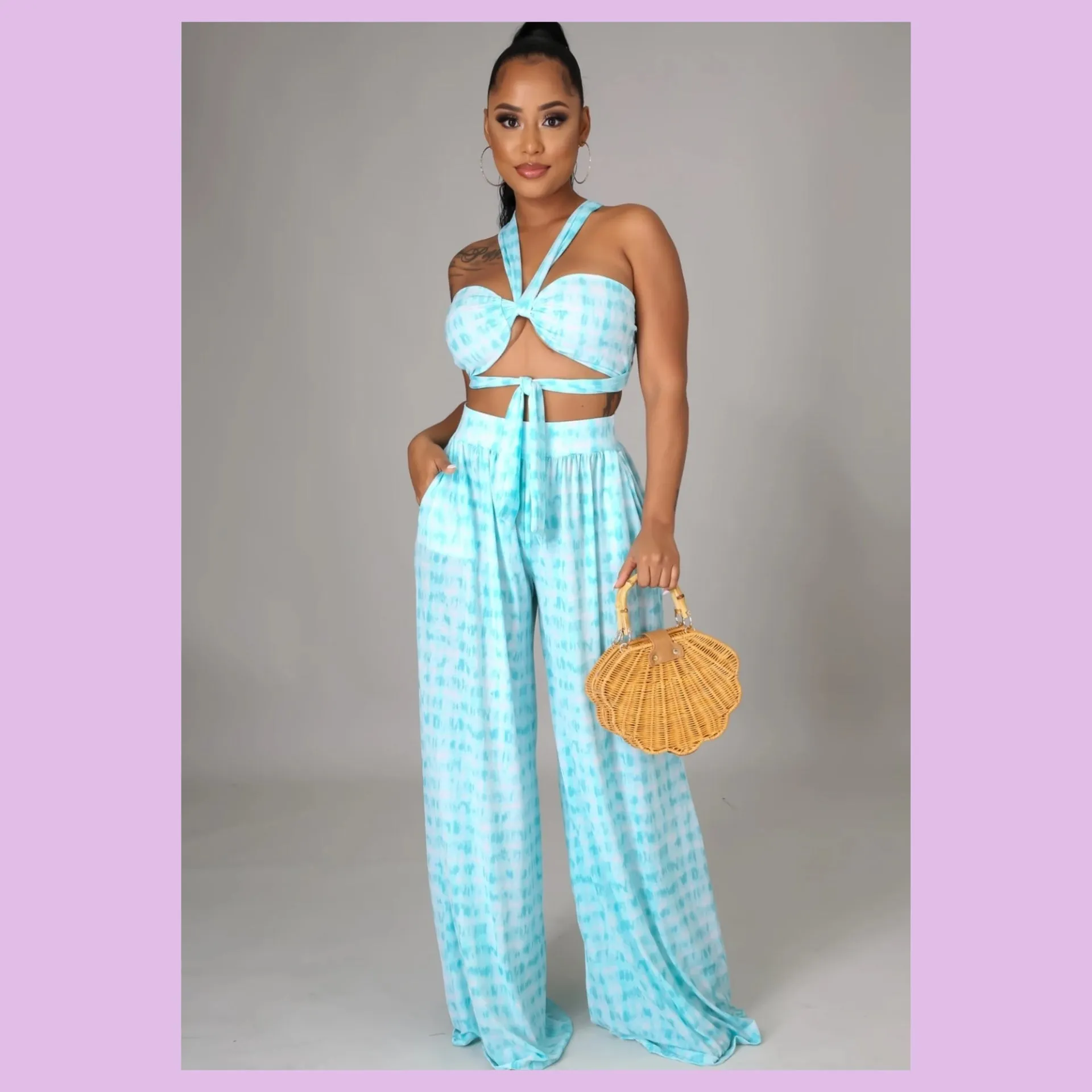 Sweet Kauna Palazzo Pants Set