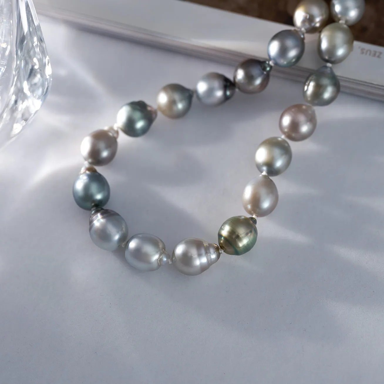 Tahitian Baroque Multi-colour Pearl Necklace WN00645