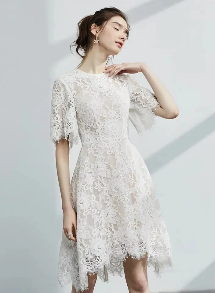 The Azalea Short Sleeve Lace Dress