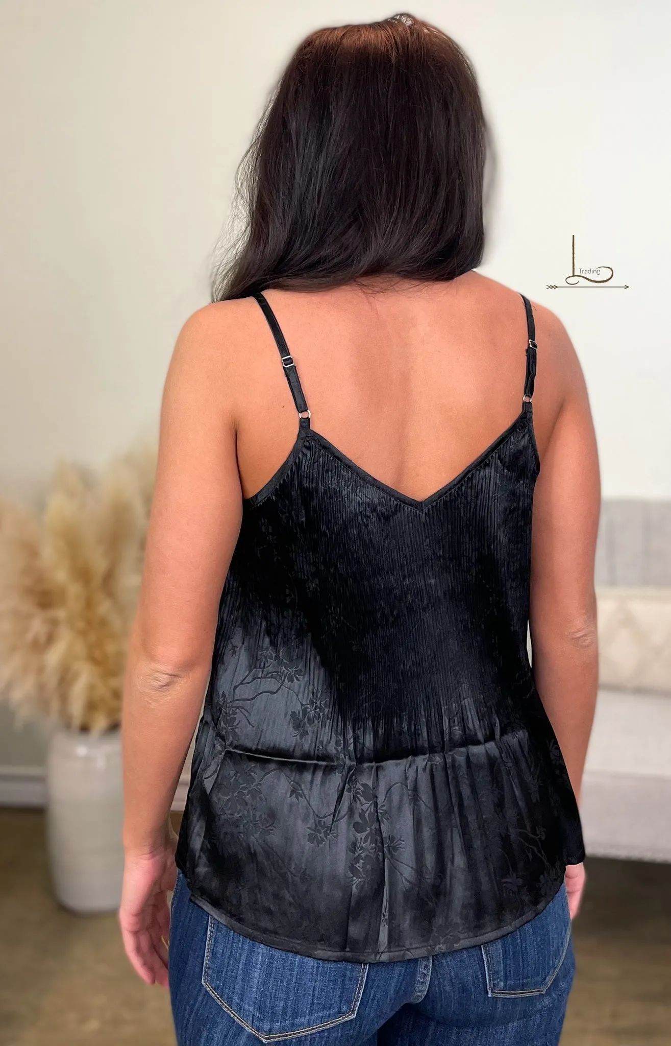 The Black Pleated Cami