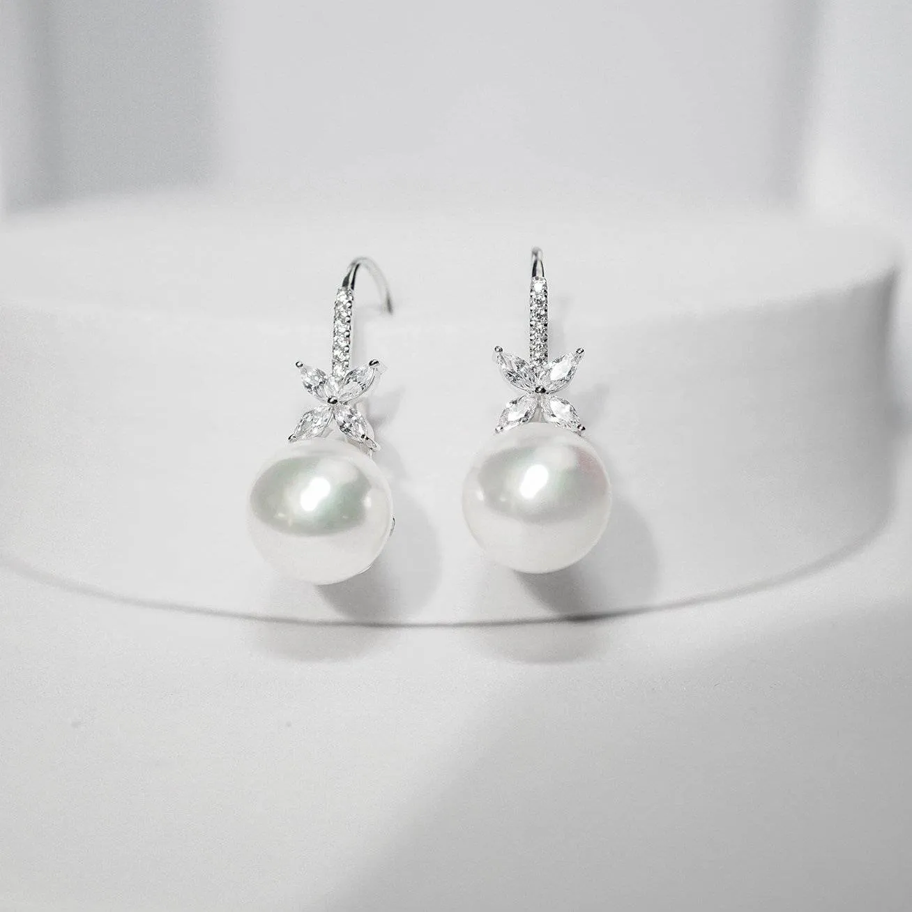 Top Grade Edison Pearl 18k solid gold Earrings KE00004 | EVERLEAF