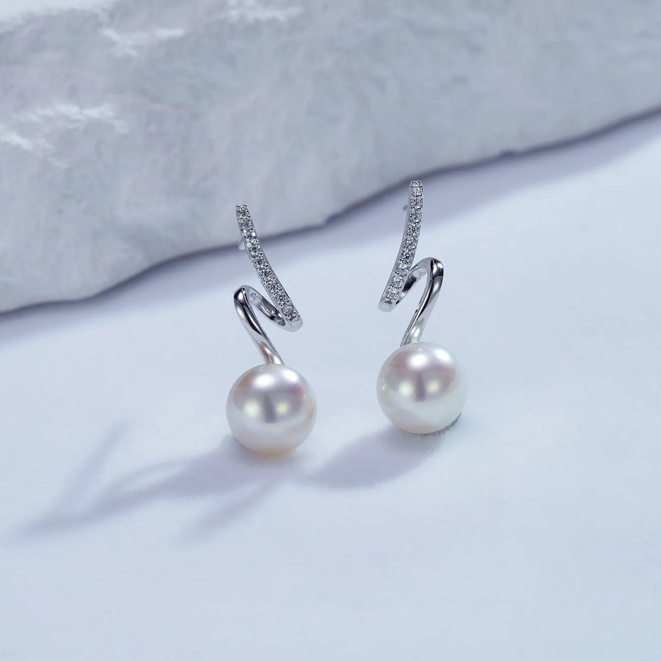 Top Grade Freshwater Pearl Earrings WE00688 | S Collection