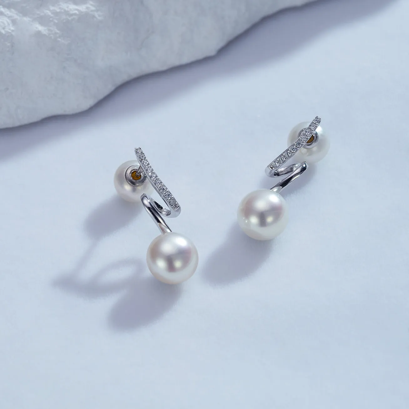 Top Grade Freshwater Pearl Earrings WE00688 | S Collection