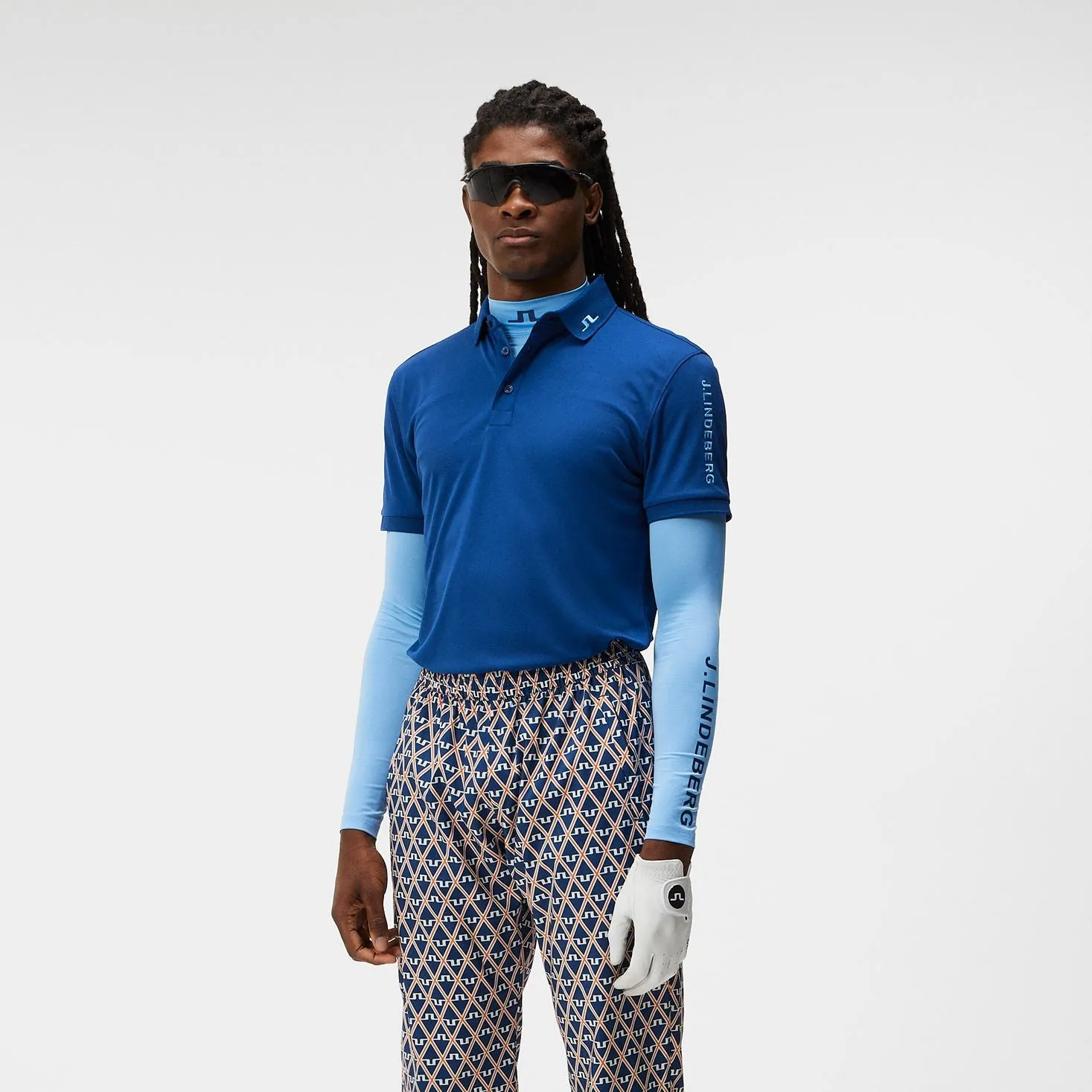 Tour Tech Slim Fit Polo Estate Blue - AW23