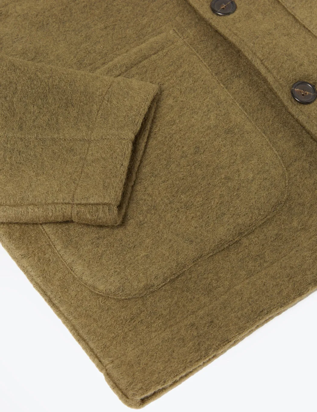 Universal Works Field Jacket (Wool) - Lovat Green