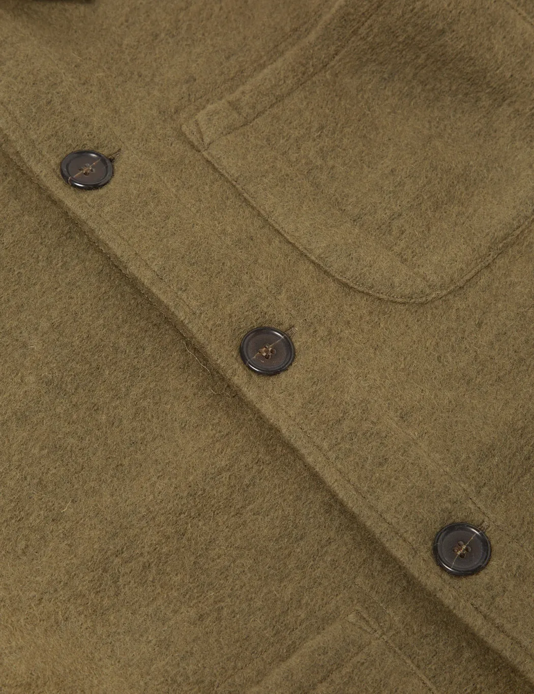 Universal Works Field Jacket (Wool) - Lovat Green