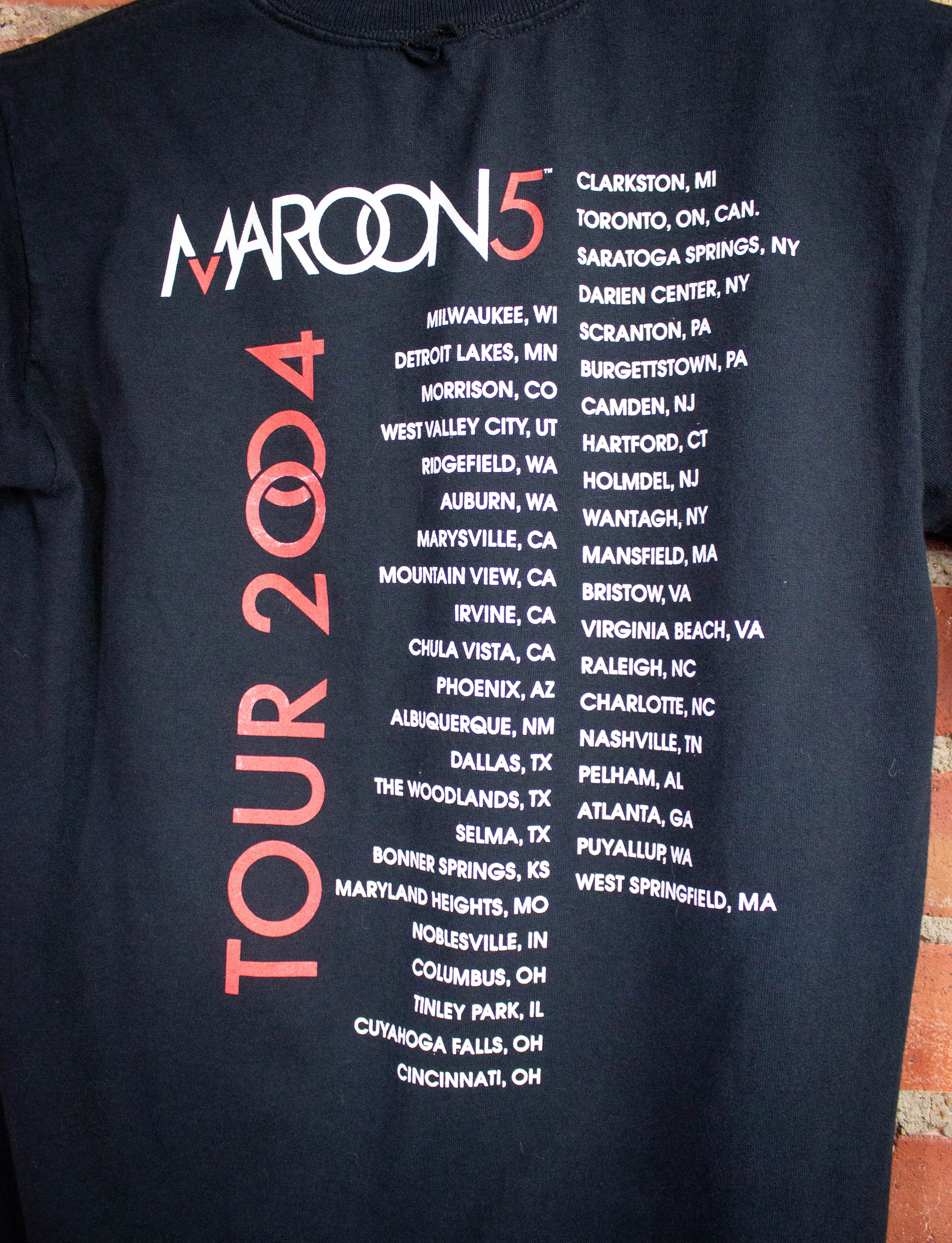 Vintage Maroon 5 The Songs About Jane Tour Concert T-Shirt 2004 S