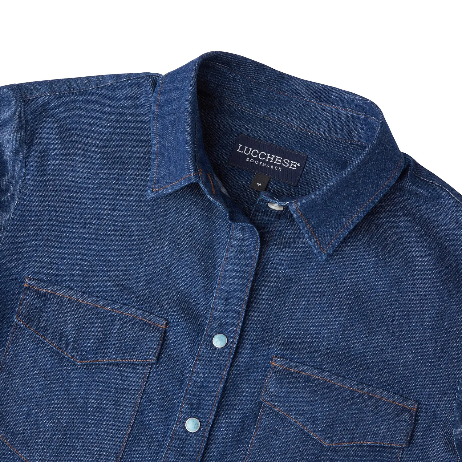 Women's Chambray Shirt :: Dark Denim